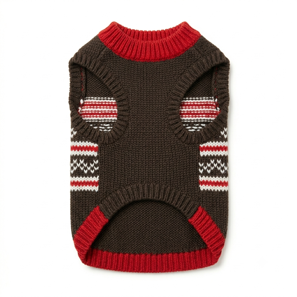 PawDress Nordic Fair Isle Knit Sweater