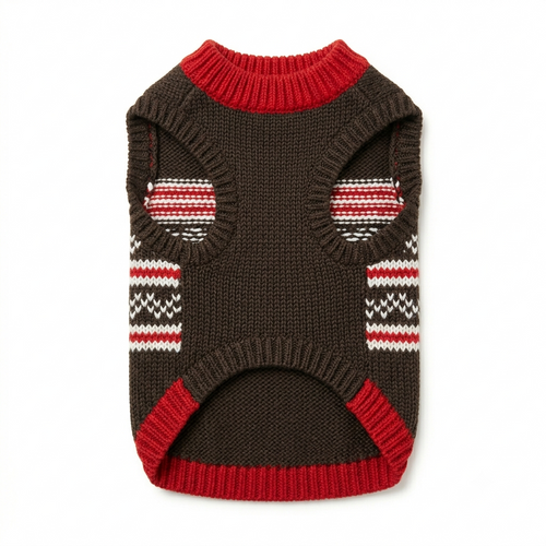 PawDress Nordic Fair Isle Knit Sweater