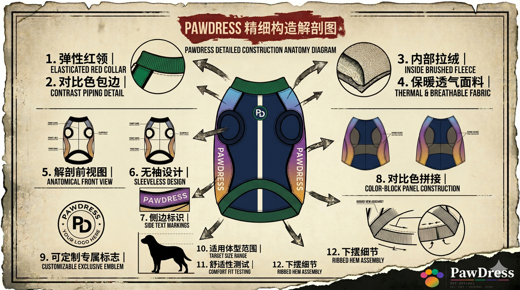 PawDress Rainbow Gradient Sport Hoodie