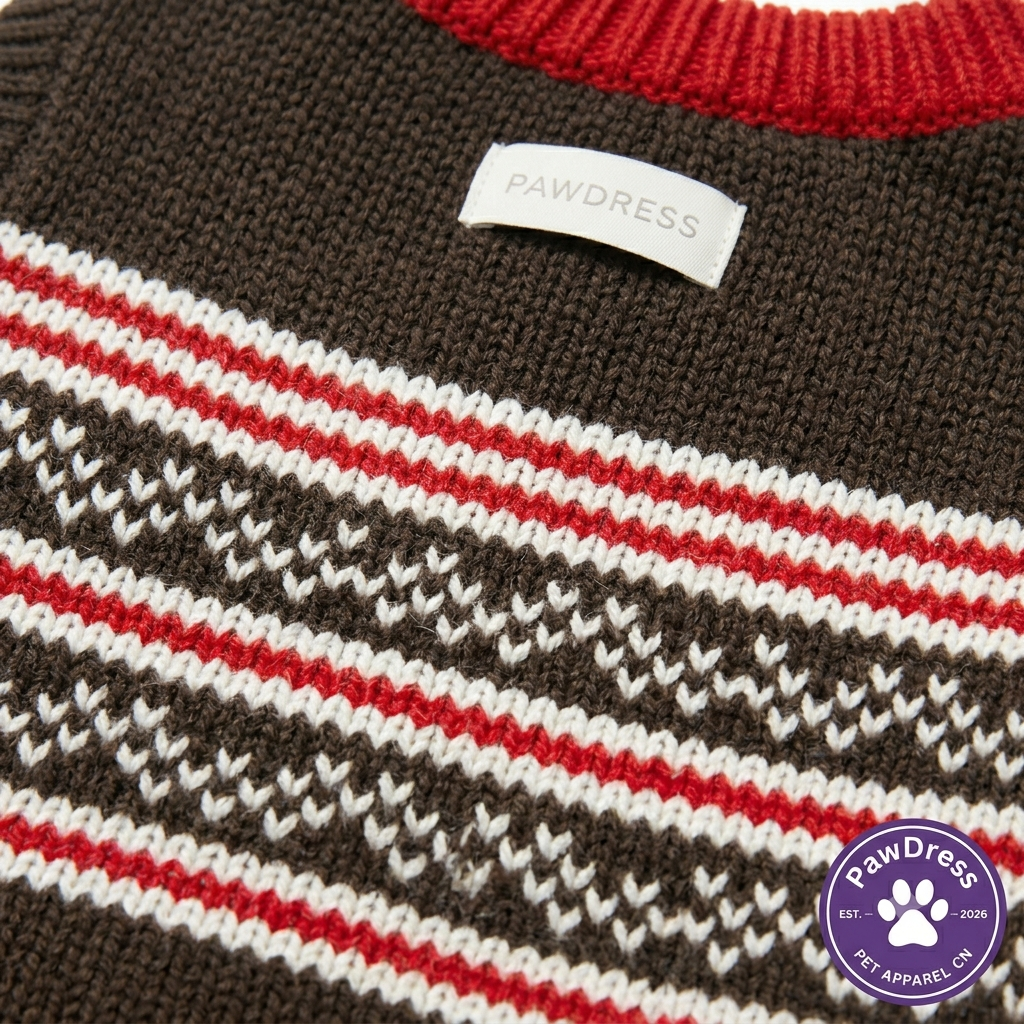 PawDress Nordic Fair Isle Knit Sweater