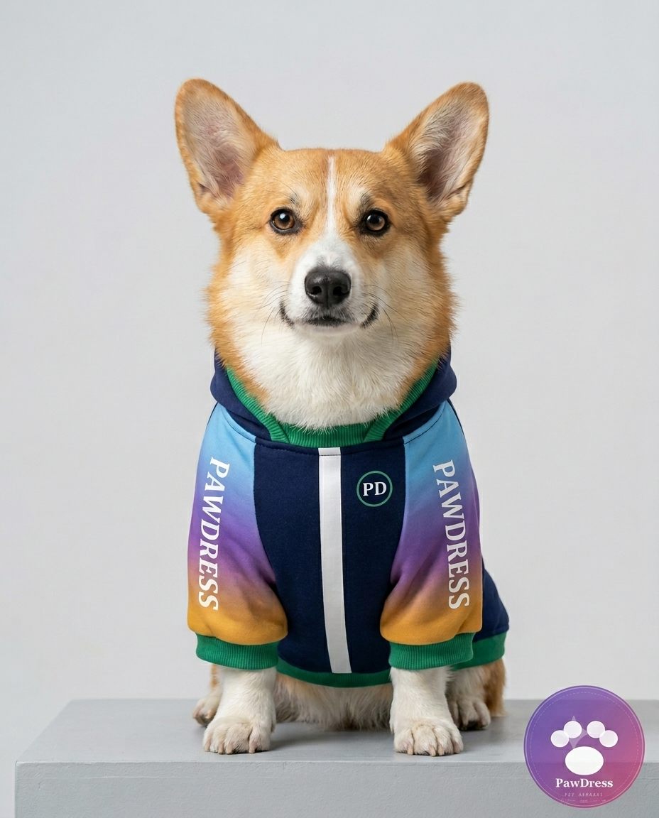 PawDress Rainbow Gradient Sport Hoodie