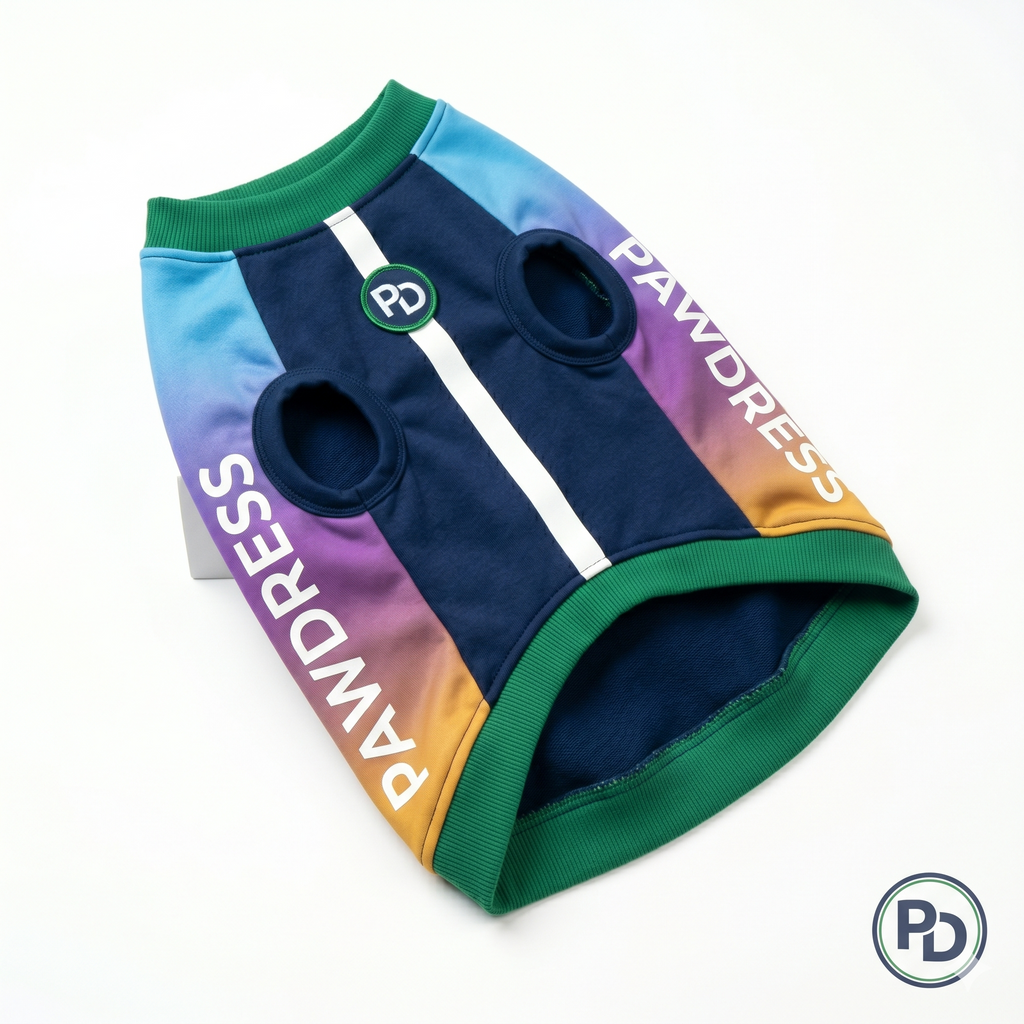 PawDress Rainbow Gradient Sport Hoodie