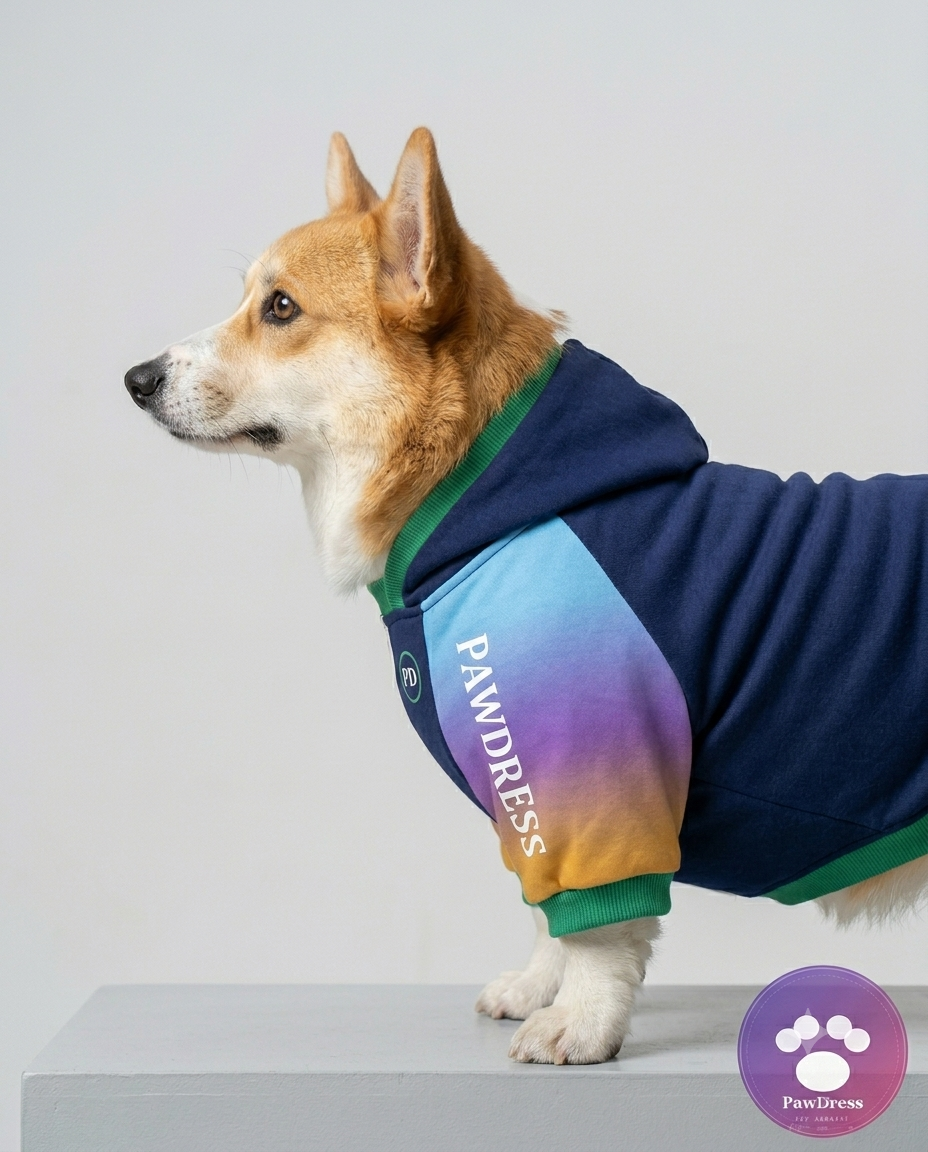 PawDress Rainbow Gradient Sport Hoodie