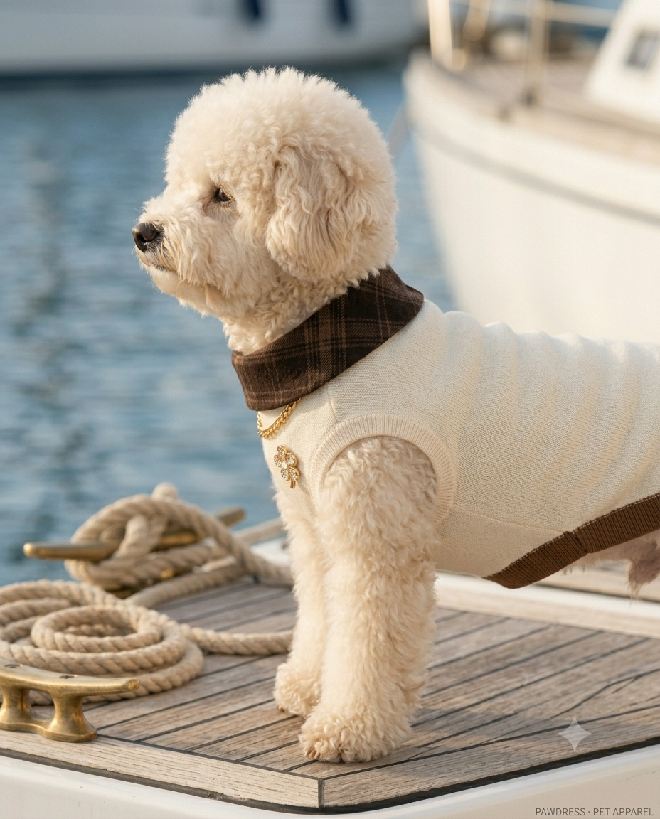 PawDress Yacht Club Knit Vest