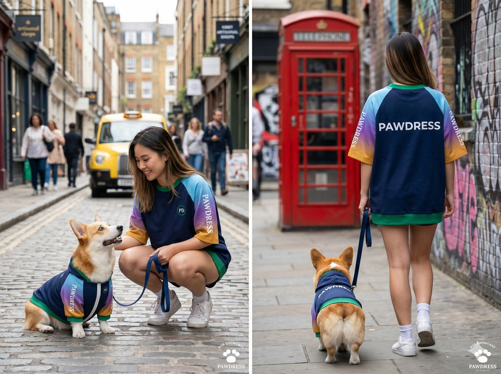 PawDress Rainbow Gradient Sport Hoodie